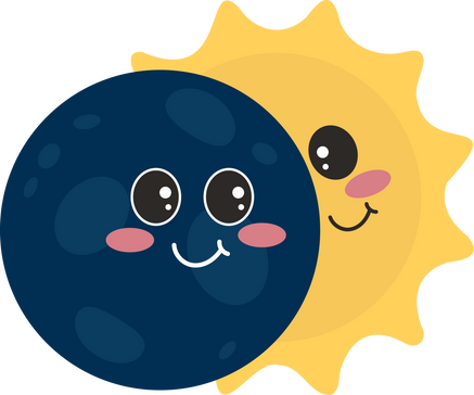 Kawaii solar eclipse