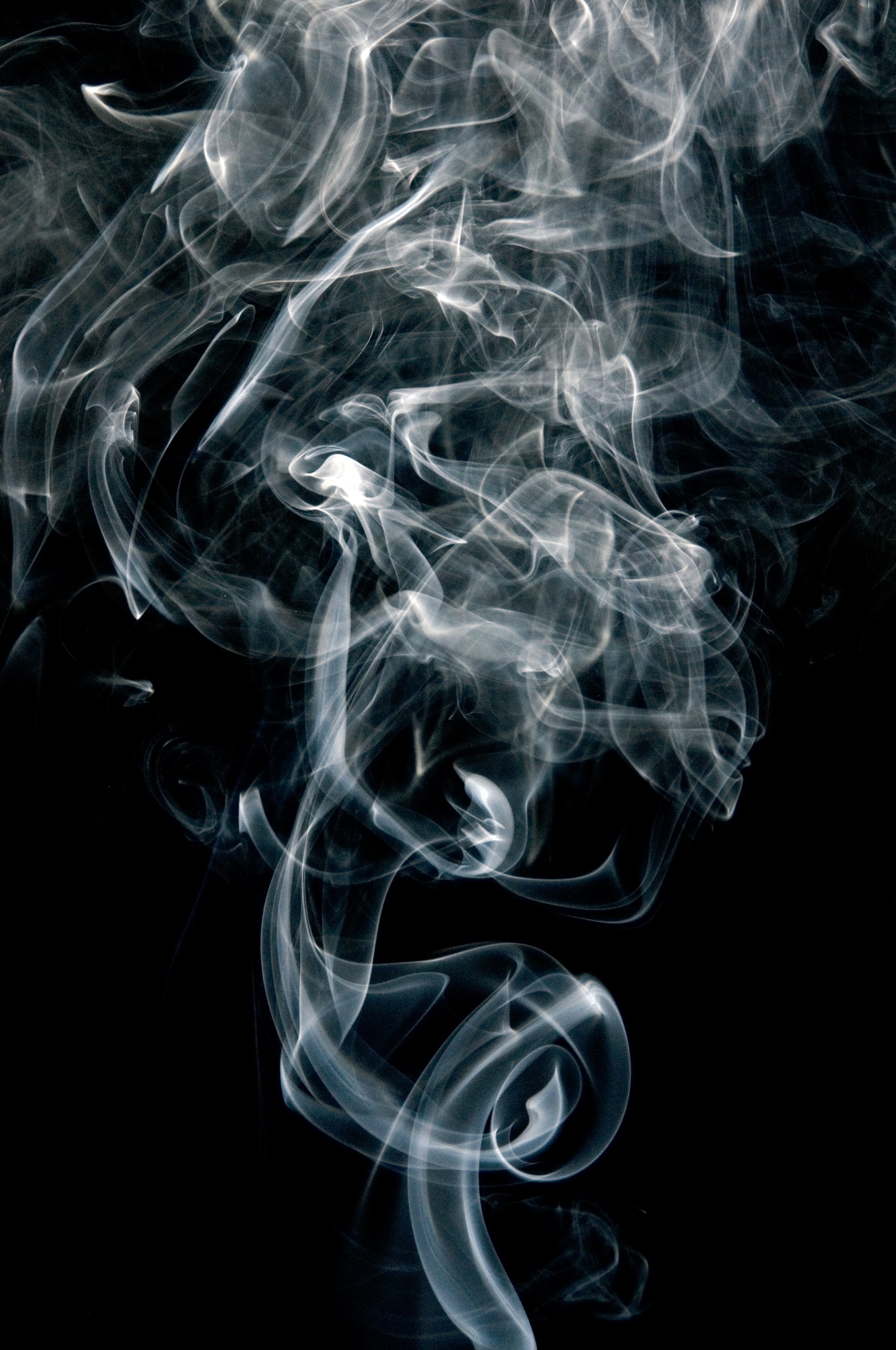 Tobacco Smoke On Black Background