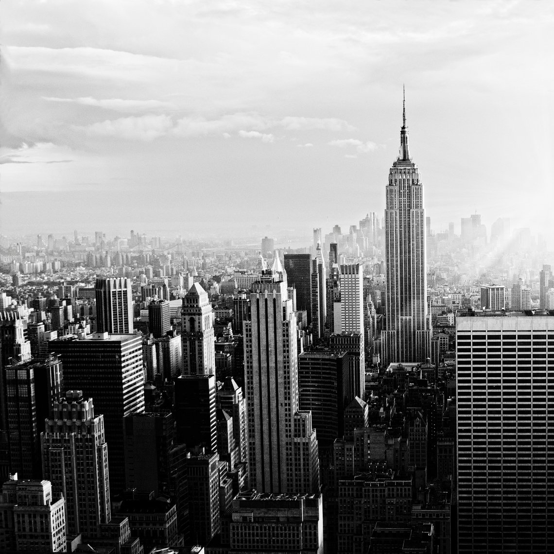 NYC Skyline.Black And White